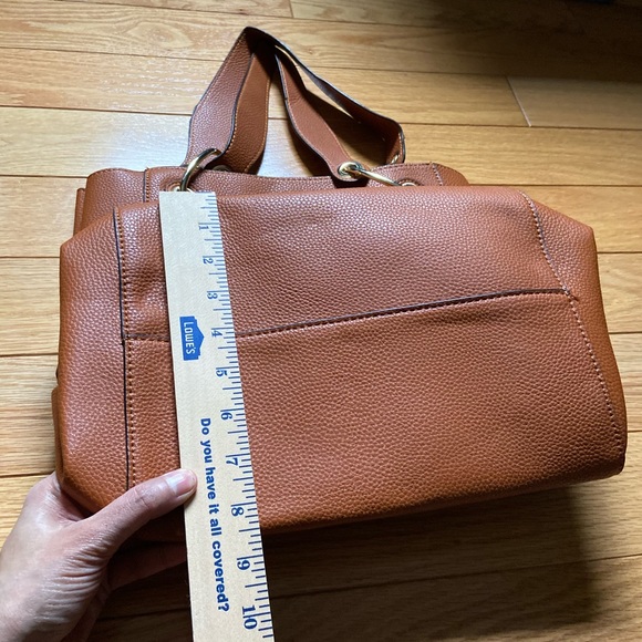 Brand new faux leather brown tote - Picture 3 of 5